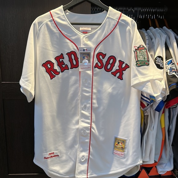 Pedro Martinez Boston Red Sox Mitchell & Ness 1999 MLB Home Authentic Jersey - Picture 1 of 6